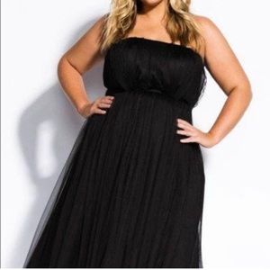 City Chic Midi Tulle Dress